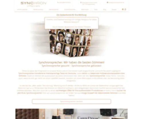 SYNChronstimme.de(Professionelle Synchronsprecher buchen) Screenshot