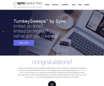 SYNcmarketing.net(The Sweepstakes and Contest Experts) Screenshot