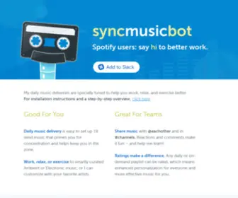 SYNcmusicbot.com(SYNcmusicbot) Screenshot