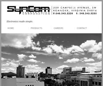 SYncomelectronics.com(Electronics made simple) Screenshot