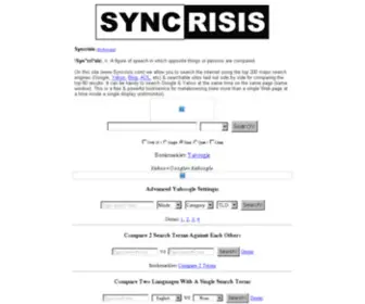 SYNcrisis.com(Call) Screenshot