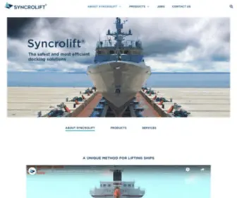 SYNcrolift.com(Syncrolift AS I Shiplift and Transfer Systems I Docking Solutions) Screenshot