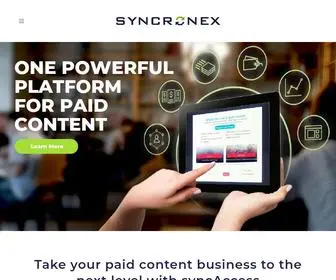 SYNcronex.com(Ellington CMS) Screenshot