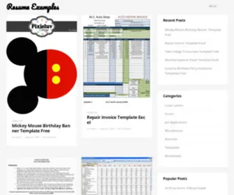 SYNcronizer.com(Resume Examples) Screenshot