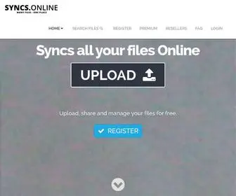 SYNCS.online(Upload Files) Screenshot
