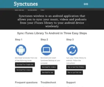 SYNctunes.net(Productive android applications) Screenshot