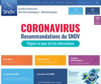 SYndicatdermatos.org(Syndicat national des dermatologues) Screenshot