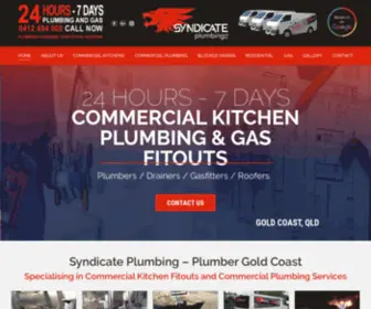 SYndicateplumbing.com.au(Plumber Gold Coast) Screenshot