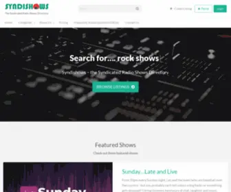SYndishows.com(The Syndicated Radio Shows Directory) Screenshot