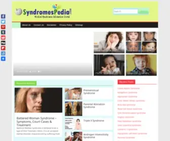 SYNdromespedia.com(Medical Syndromes Information Portal) Screenshot