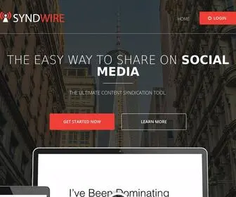 SYNdwire.com(Syndwire The Ultimate Content Syndication Tool) Screenshot