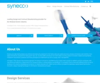 Synecco.com(Leading medical device contract manufacturing & medical device design company. Synecco Group) Screenshot