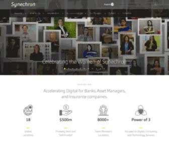 Synechron.com(Home) Screenshot