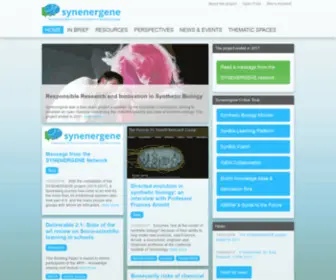 Synenergene.eu(Synthetic Biology) Screenshot