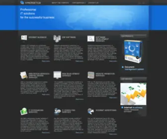 Synergetica.com.ua(Компания «Синергетика» предлагает полный спектр ИТ) Screenshot