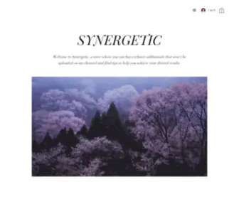 Synergeticshop.com(Subliminals and Manifestation) Screenshot