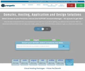 Synergetix.co.za(Synergetix Cheap Domains and Hosting Solutions. Personal One on One support. Cheap Domains) Screenshot