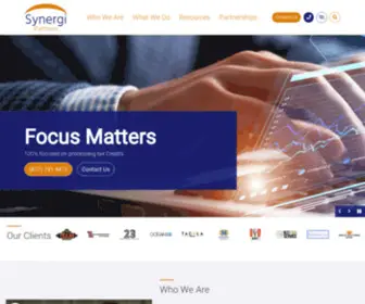 Synergipartners.com(Synergi Partners. The leading provider of tax credit and inc) Screenshot