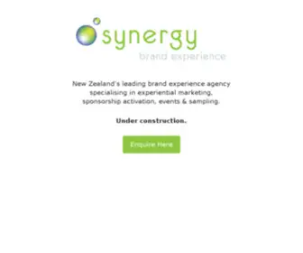 Synergybe.co.nz(Synergy Brand Experience) Screenshot