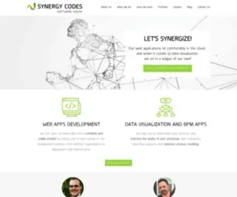 Synergycodes.com(Data visualization agency for BI and analytics products) Screenshot