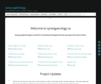 Synergyecology.ca(Synergy Applied Ecology) Screenshot