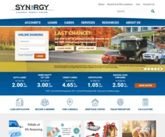 Synergyfcu.org(Checking and Savings Account) Screenshot