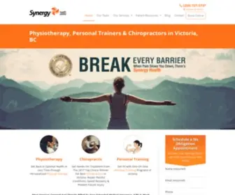 Synergyhealthmanagement.com(Physiotherapy Victoria & Saanich) Screenshot