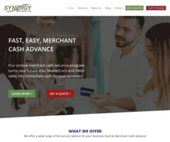 Synergymerchants.com(Merchant Advance Merchant Funding Synergy Merchants) Screenshot