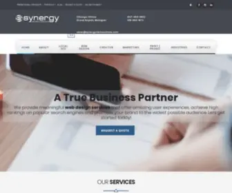 Synergymktsolutions.com(Website Design Services by Best Web Developers in Grand Rapids & Chicago) Screenshot
