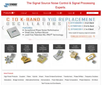 Synergymwave.com(Synergy Microwave Corporation) Screenshot