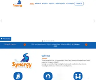 Synergywaterslides.com(Engineering the best Water Slides) Screenshot