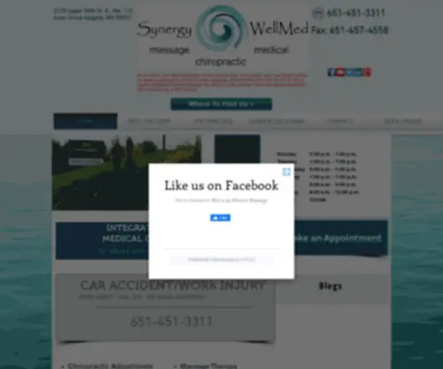 Synergywellmed.com(Chiropractor) Screenshot