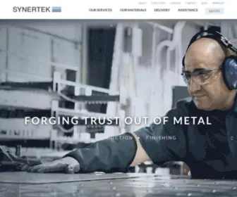 Synertek.ca(Transformation de métal au Québec & Usinage ) Screenshot