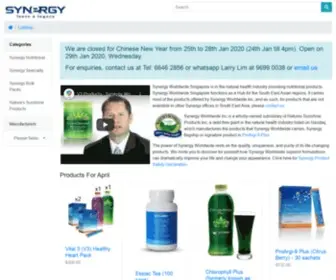 Synerwide.com(Synergy Worldwide Singapore (Tel) Screenshot
