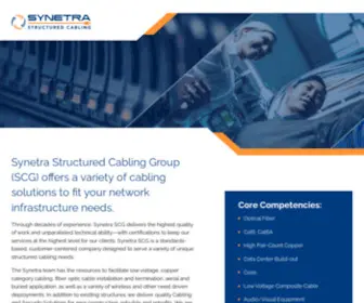 Synetra.com(Synetra Structured Cabling) Screenshot