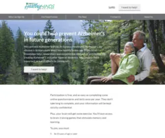 Synexushmr.com(Synexus HealthyMinds Registry) Screenshot