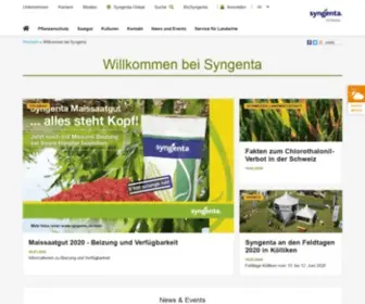 SYngenta.ch(Syngenta in der Schweiz) Screenshot