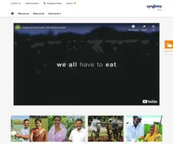 SYngenta.co.in(India) Screenshot