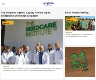 SYngenta.co.za(South Africa) Screenshot
