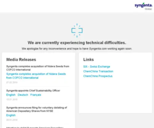 SYngenta.org(Syngenta ag) Screenshot