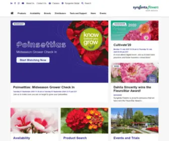 SYngentaflowersinc.com(Syngenta Flowers) Screenshot