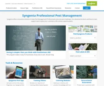 SYngentapmp.com(Professional Pest Management) Screenshot