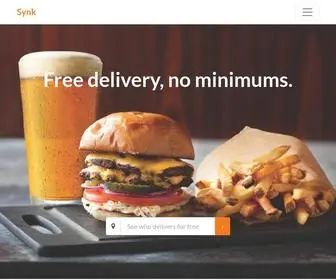 SYNkdelivery.com(Synk) Screenshot