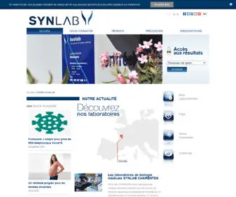 SYnlab-Charentes.fr(SYNLAB CHARENTES) Screenshot