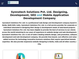 SYnnotechsolutions.com(Synnotech Solutions Pvt) Screenshot