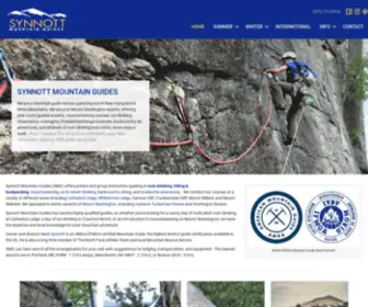 SYnnottmountainguides.com(New Hampshire Climbing) Screenshot