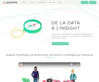 Synomia.fr(Application d'analyse data) Screenshot