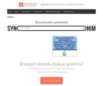 Synonimiczny.pl(Synonimiczny) Screenshot