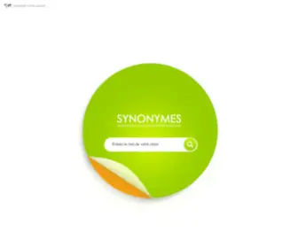Synonymes.com(Dictionnaire français de synonyme et antonyme en ligne) Screenshot