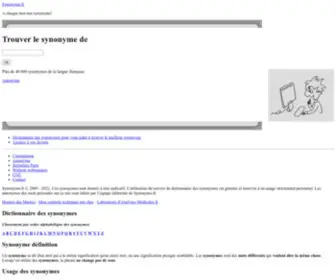 Synonymo.fr(Synonyme) Screenshot